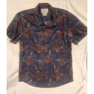Quicksilver Hawaiian Collection Shirt Modern Fit Button XXL Mens